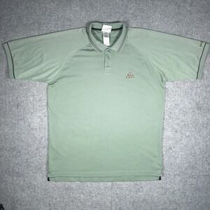 Vintage Adidas Polo Shirt Men's Size XL Green Baggy Fit Golf‎ Equipment 90s